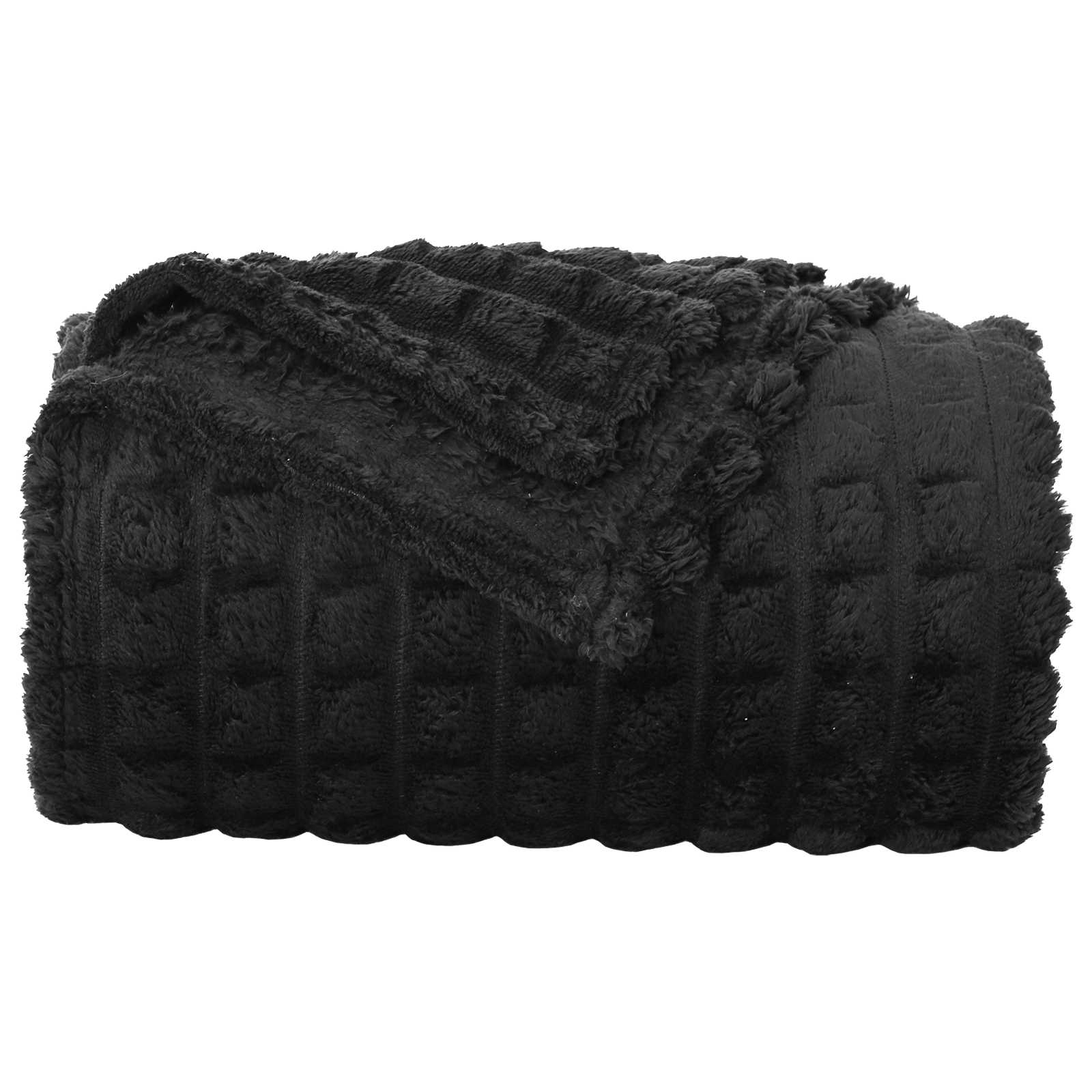 vidaXL Throw Blankets 6 pcs Black 150 x 130 cm 2.75 kg Fleece 5