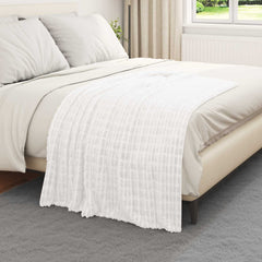vidaXL Throw Blankets 6 pcs White 150 x 130 cm 2.75 kg Fleece 3