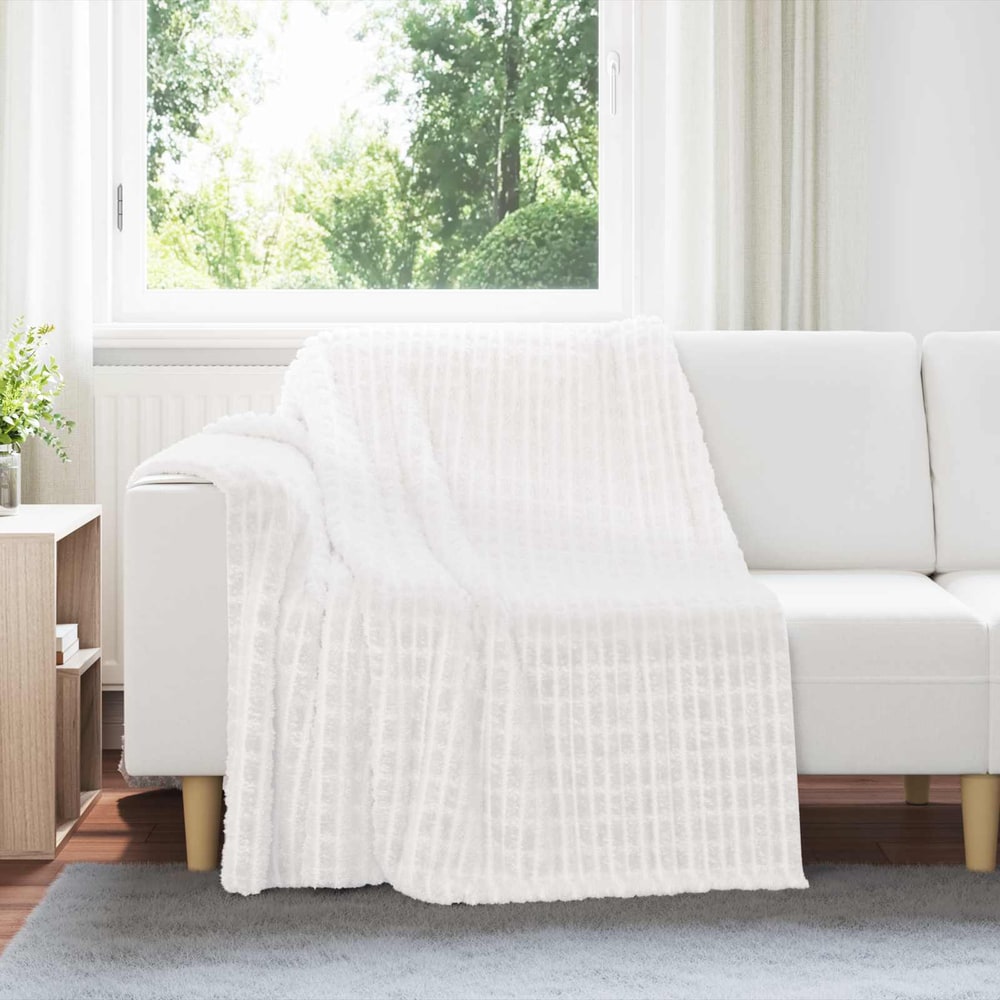 vidaXL Throw Blankets 6 pcs White 200 x 150 cm 4.5 kg Fleece 1