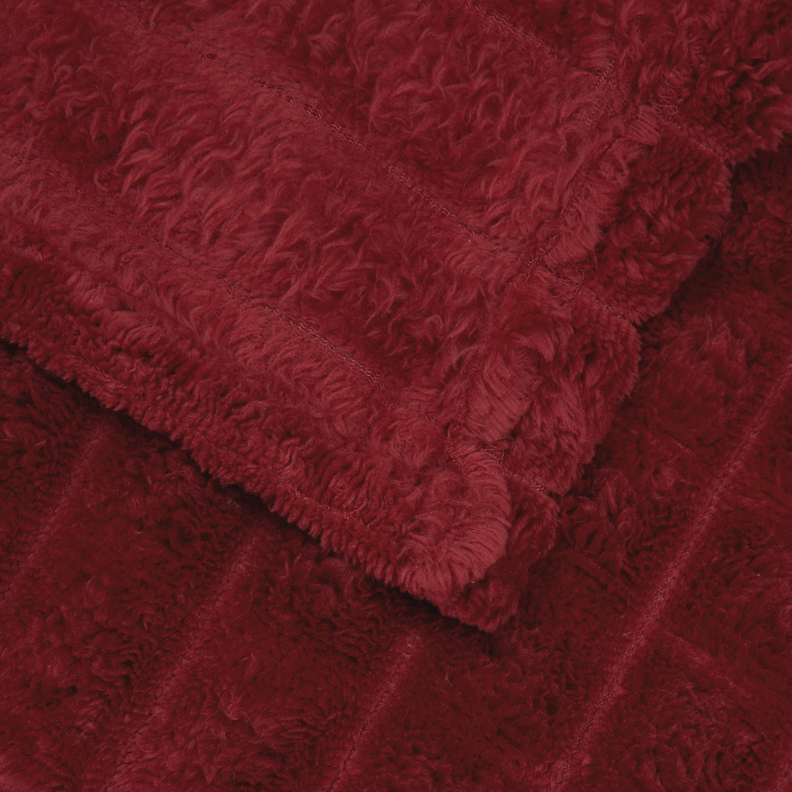 vidaXL Throw Blankets 6 pcs Bordeaux Red 150 x 130 cm 2.75 kg Fleece 6