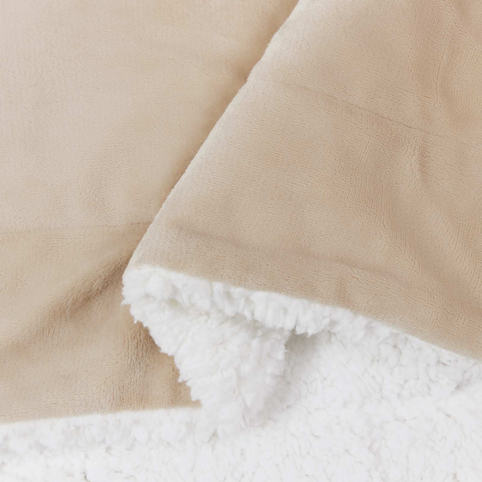 vidaXL Throw Blanket Beige 130 x 150 cm 1 kg Fleece 6