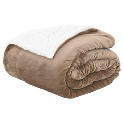 vidaXL Throw Blanket Camel 150 x 200 cm 1.64 kg Fleece 2