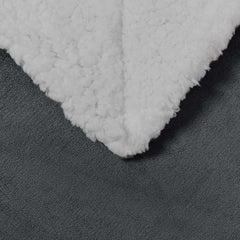 vidaXL Throw Blanket Dark Grey 150 x 200 cm 1.64 kg Fleece 5