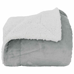 vidaXL Throw Blanket Grey 150 x 200 cm 1.64 kg Fleece 4