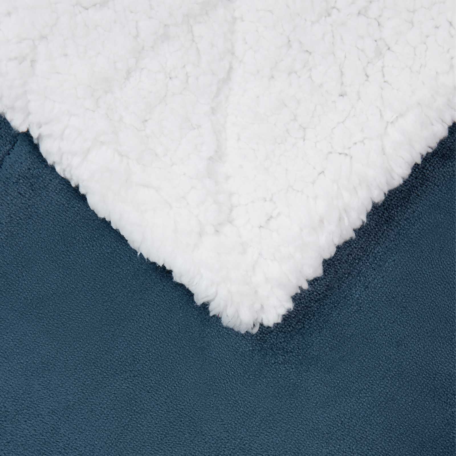 vidaXL Throw Blanket Navy Blue 150 x 200 cm 1.64 kg Fleece 5
