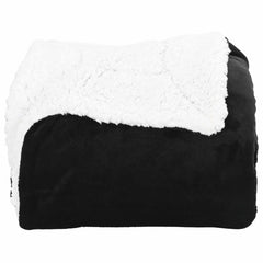 vidaXL Throw Blanket Black 150 x 200 cm 1.64 kg Fleece 4
