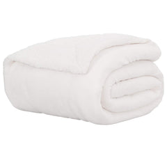 vidaXL Throw Blanket White 150 x 200 cm 1.64 kg Fleece 2