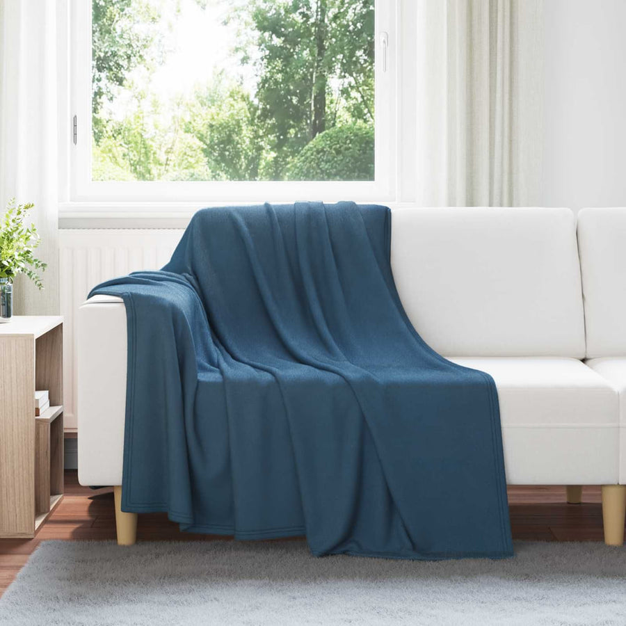 Throw Blankets 6 pcs Navy Blue 2.52 kg Fleece