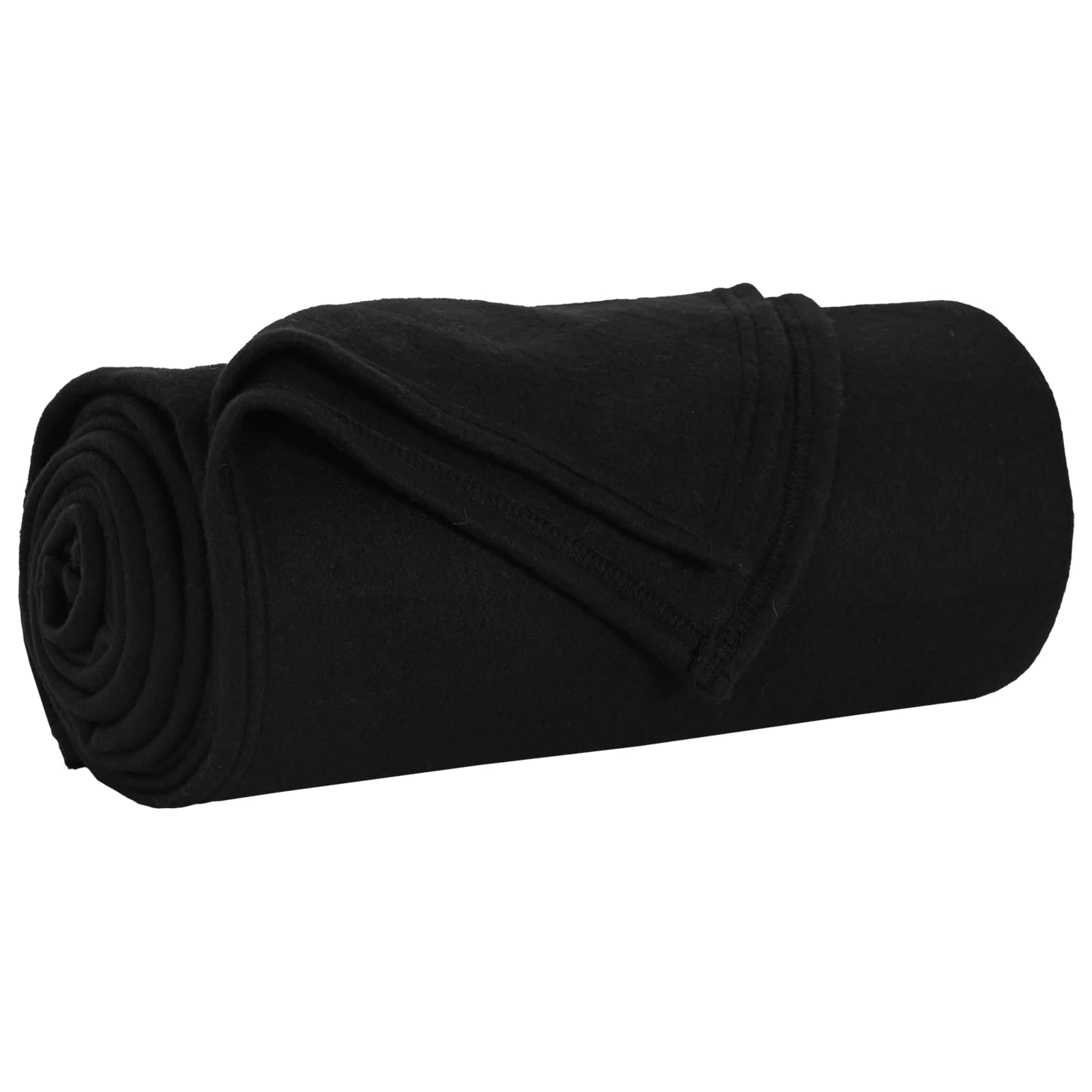 vidaXL Throw Blankets 6 pcs Black 200 x 150 cm 2.61 kg Fleece 4