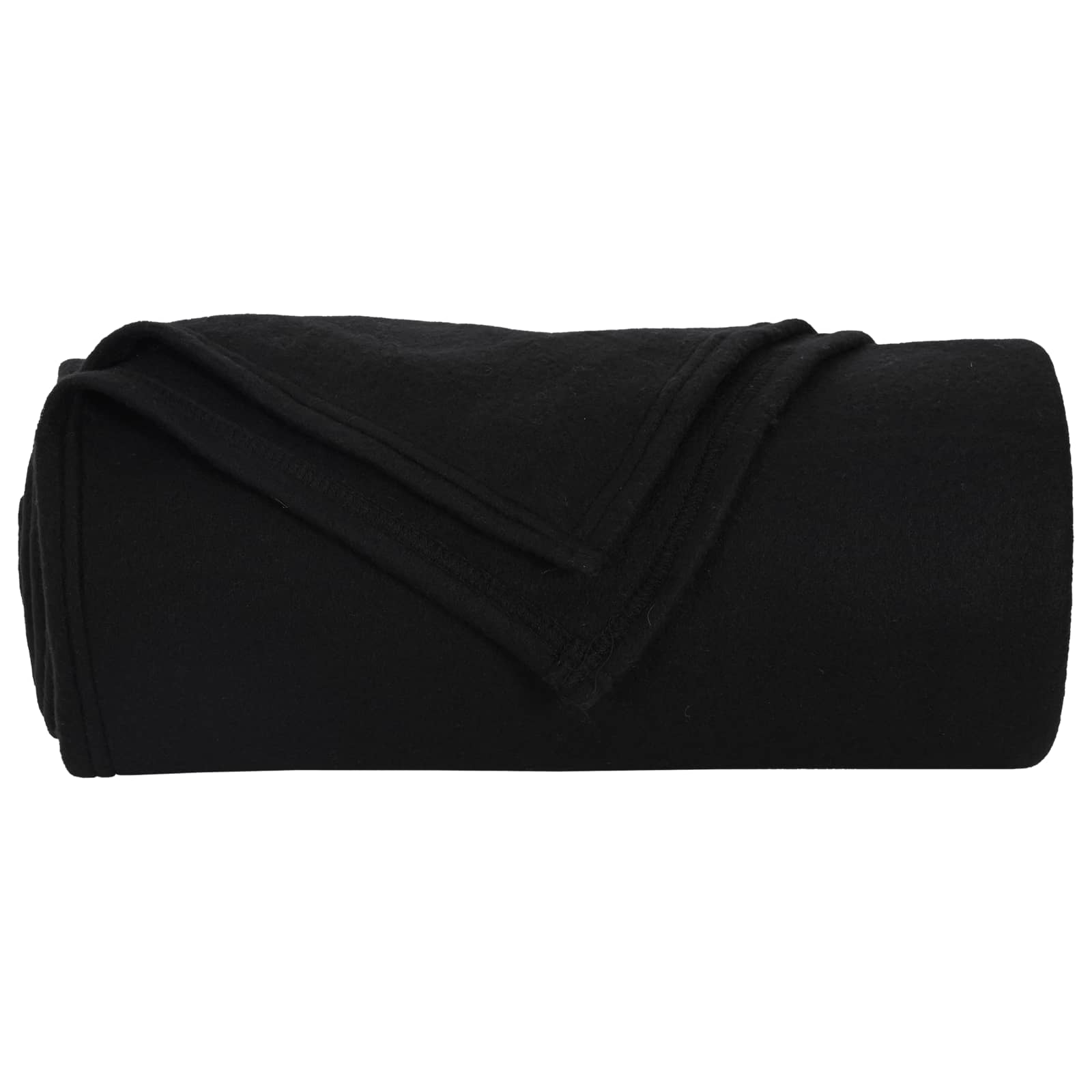 vidaXL Throw Blankets 6 pcs Black 200 x 150 cm 2.61 kg Fleece 5