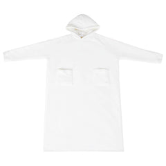 vidaXL Blanket Hoodie White L Fleece and Flannel 2