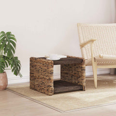 vidaXL Coffee Table Natural 45 x 45 x 45 cm Solid Mahogany Wood 3
