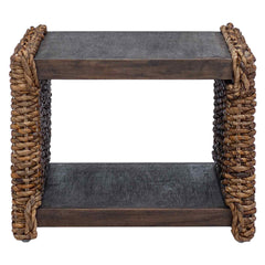 vidaXL Coffee Table Natural 45 x 45 x 45 cm Solid Mahogany Wood 4