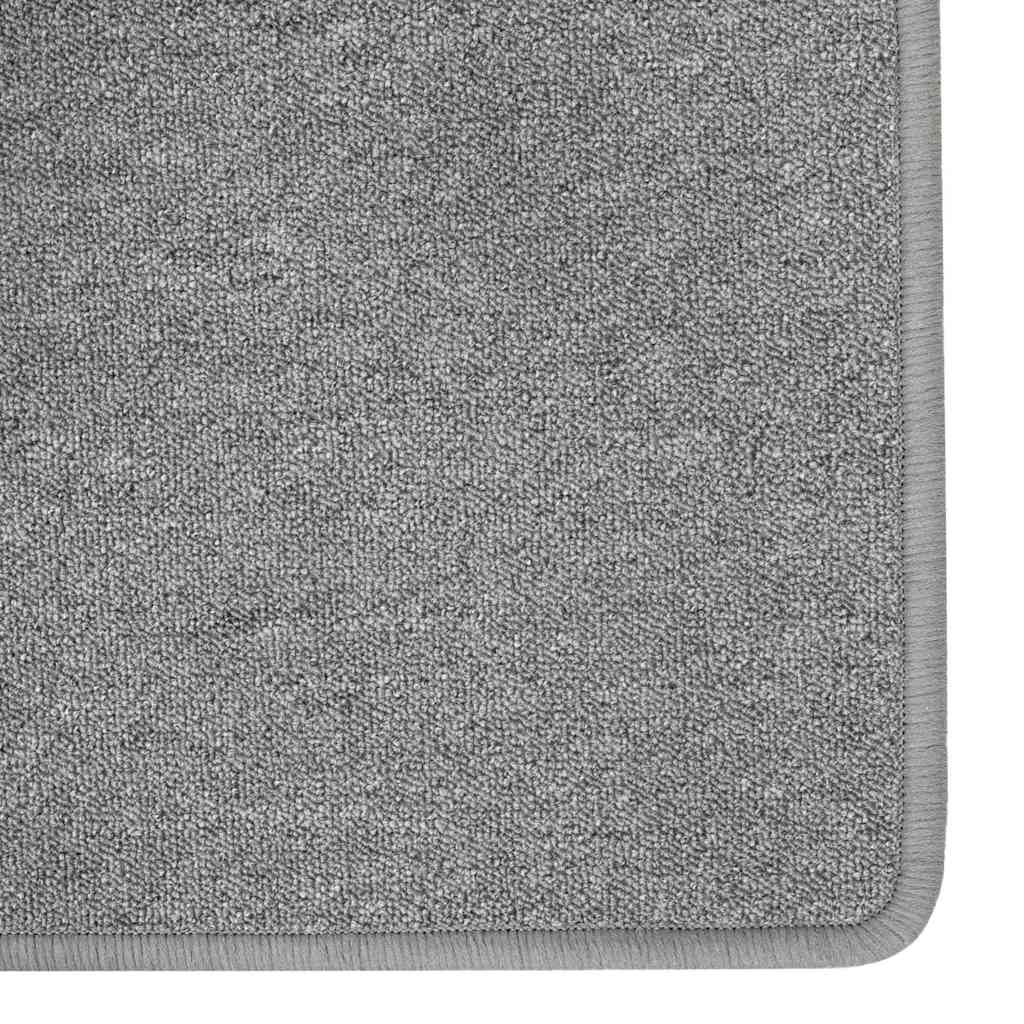 vidaXL Carpet Runner Light Grey 80 x 500 cm 100% Polypropylene 4