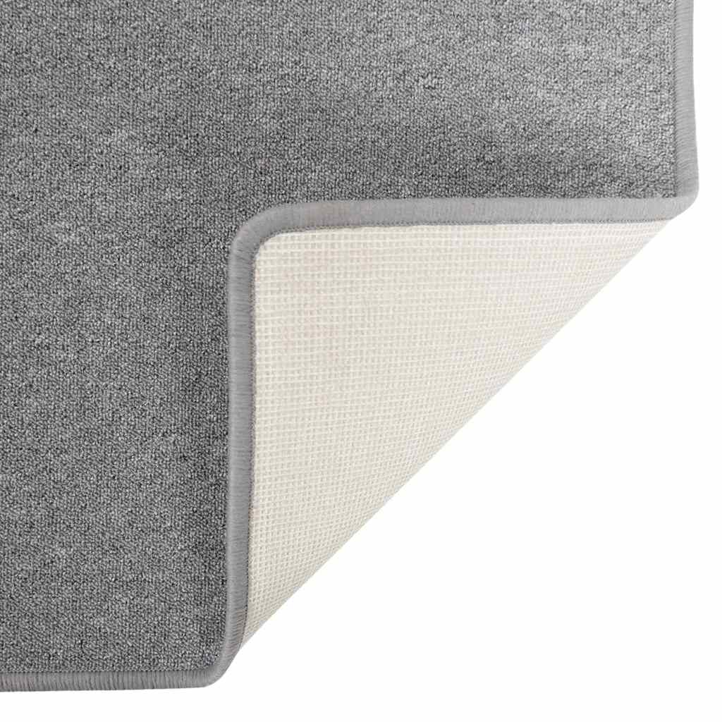 vidaXL Carpet Runner Light Grey 80 x 500 cm 100% Polypropylene 5