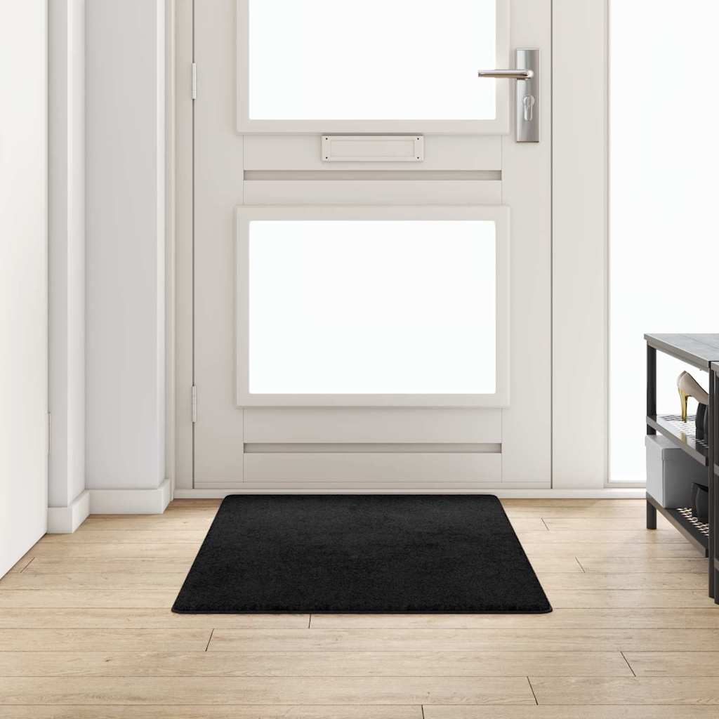 vidaXL Carpet Runner Black 80 x 150 cm 100% Polypropylene Tuft 1