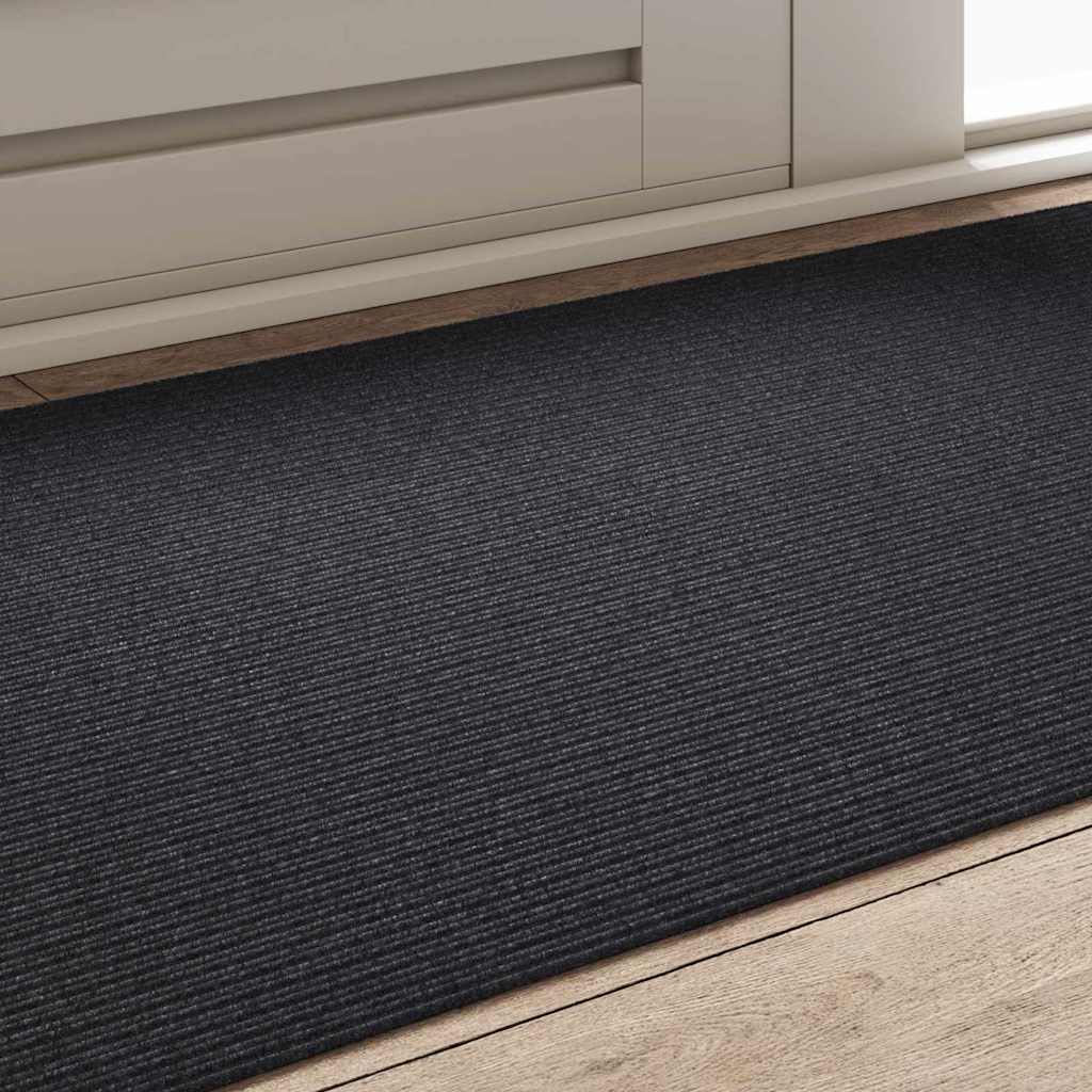 vidaXL Carpet Runner Anthracite 80 x 150 cm Fabric 4