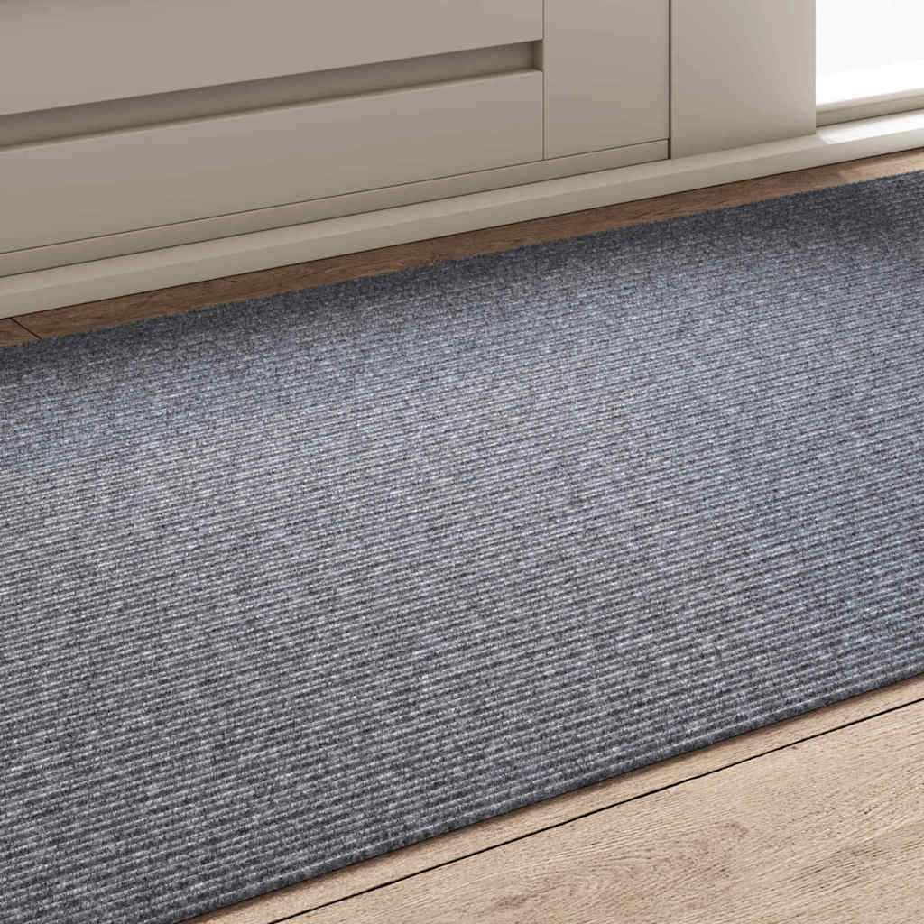 vidaXL Carpet Runner Light Grey 80 x 150 cm Fabric 4