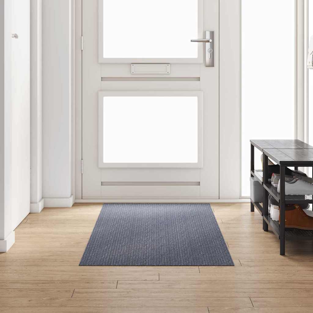 vidaXL Carpet Runner Light Grey 80 x 250 cm Fabric 1
