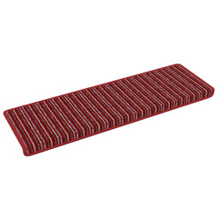 Self-adhesive Stair Mats 15 pcs 65 x 21 x 4 cm Non-Slip Red