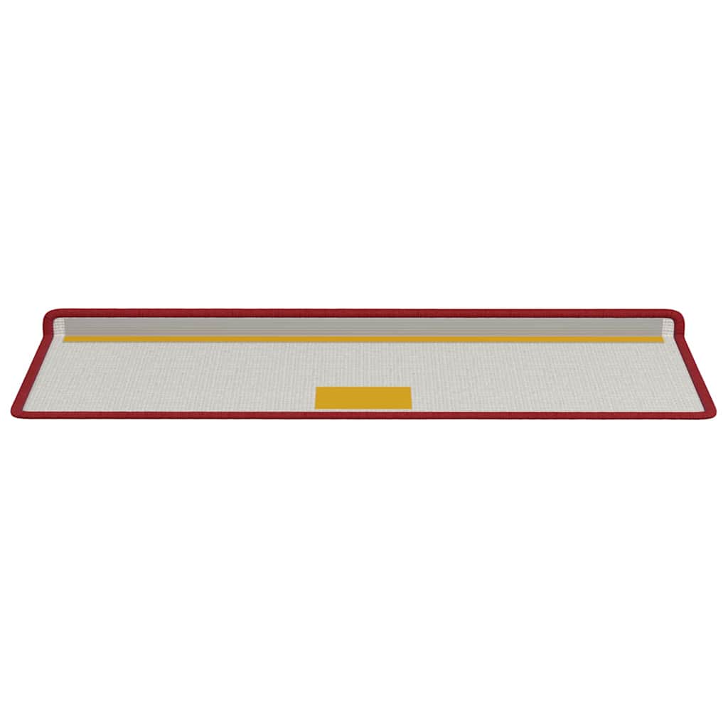 Self-adhesive Stair Mats 15 pcs 65 x 21 x 4 cm Non-Slip Red