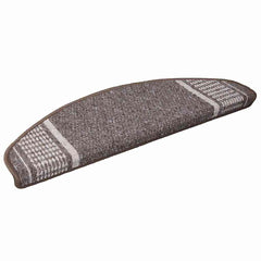 vidaXL Self-adhesive Stair Mats 15 pcs 65 x 21 x 4 cm Non-Slip Brown 2