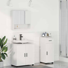 Bathroom Furniture Set 3 pcs 61 x 35 x 64 cm White