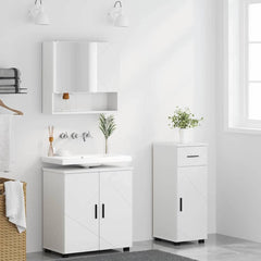 Bathroom Furniture Set 3 pcs 61 x 35 x 64 cm White