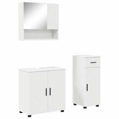 Bathroom Furniture Set 3 pcs 61 x 35 x 64 cm White