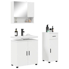 Bathroom Furniture Set 3 pcs 61 x 35 x 64 cm White