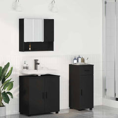 Bathroom Furniture Set 3 pcs 61 x 35 x 64 cm Black