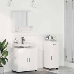 Bathroom Furniture Set 3 pcs 61 x 35 x 64 cm High gloss white