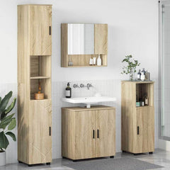 Bathroom Furniture Set 4 pcs 61 x 35 x 64 cm Sonoma oak