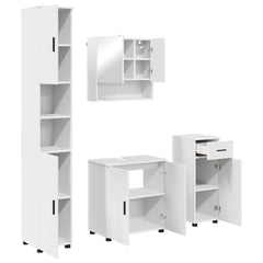 Bathroom Furniture Set 4 pcs 61 x 35 x 64 cm White
