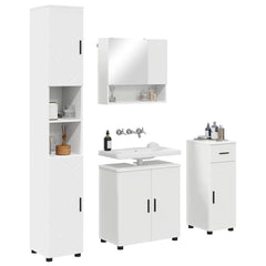 Bathroom Furniture Set 4 pcs 61 x 35 x 64 cm White