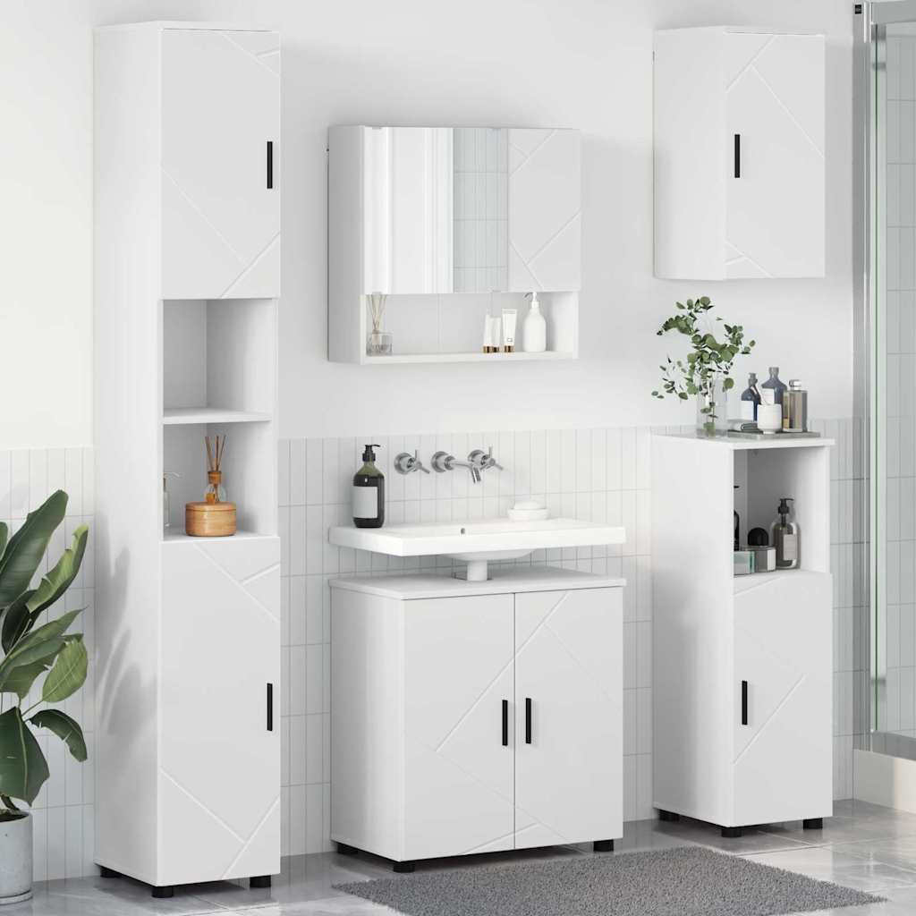 Bathroom Furniture Set 5 pcs 61 x 35 x 64 cm White