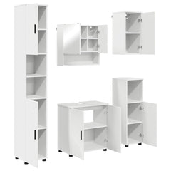 Bathroom Furniture Set 5 pcs 61 x 35 x 64 cm White