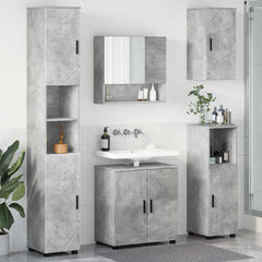 Bathroom Furniture Set 5 pcs 61 x 35 x 64 cm Concrete grey