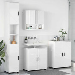 Bathroom Furniture Set 4 pcs 61 x 35 x 64 cm High gloss white