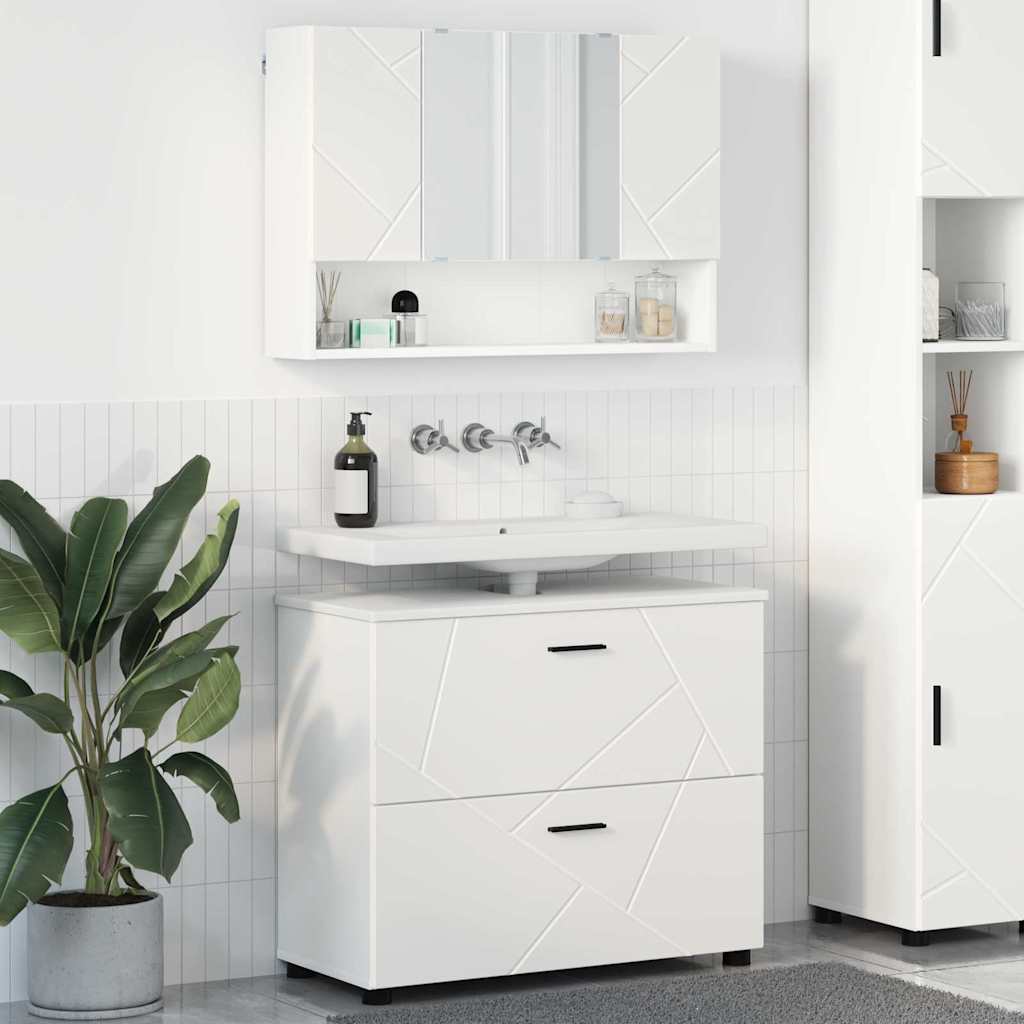 Bathroom Furniture Set 2 pcs White