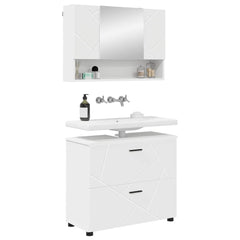 Bathroom Furniture Set 2 pcs White