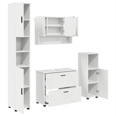 Bathroom Furniture Set 4 pcs White