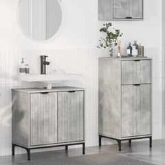 Bathroom Furniture Set 2 pcs Concrete grey