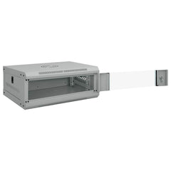 vidaXL Network Cabinet with Storage Grey 53 x 45 x 21 cm Steel 2