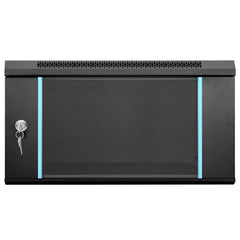 vidaXL Network Cabinet with Storage Black 53 x 60 x 30 cm Steel 3