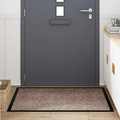 vidaXL Door Mat Beige 80 x 120 x 1.2 cm Teddy Fabric 3