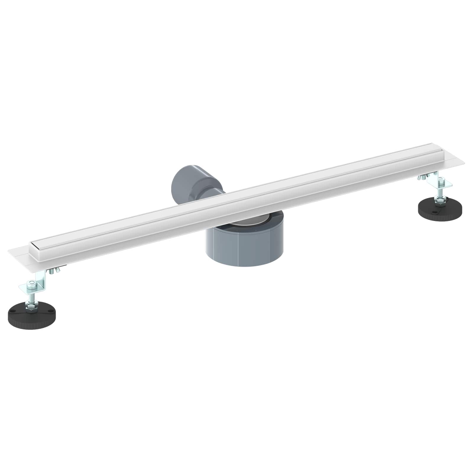 vidaXL 360° Shower Drain with Slim Model Silver 60 cm 6