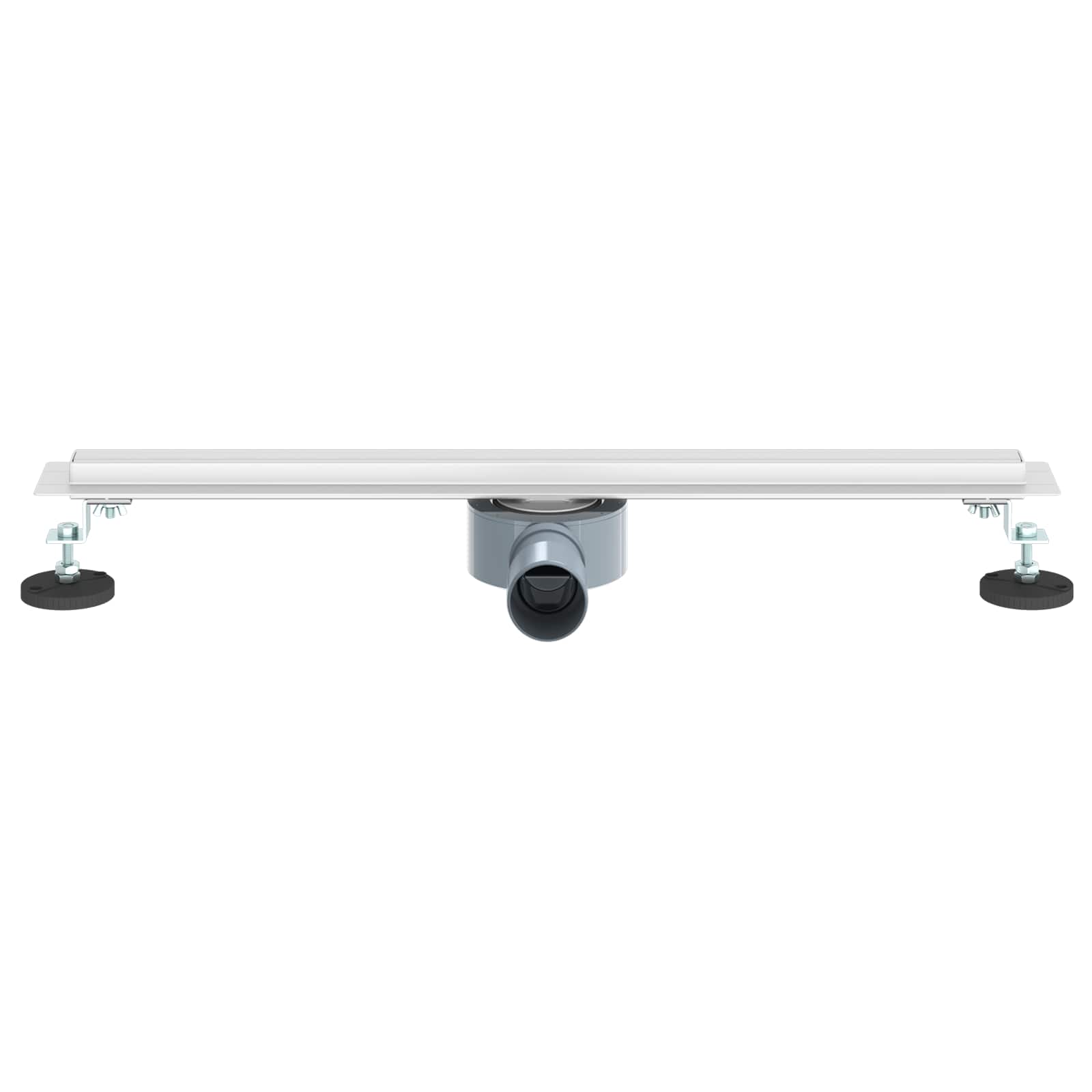 vidaXL 360° Shower Drain with Slim Model Silver 60 cm 4
