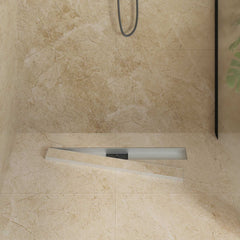 vidaXL 2 in 1 Shower Drain Silver 70 cm Stainless Steel 304 3