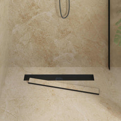 vidaXL Shower Drain 2-in-1 with 360° Siphon Black 70 cm 3